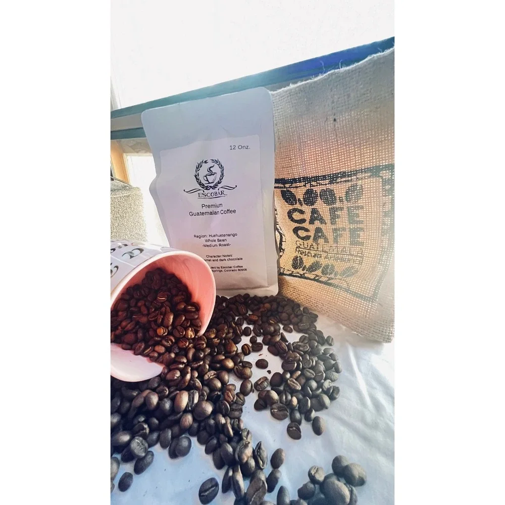 Guatemalan Coffee Beans Huehuetenango | Medium Roast Whole‎ Bean Coffee | 12 oz